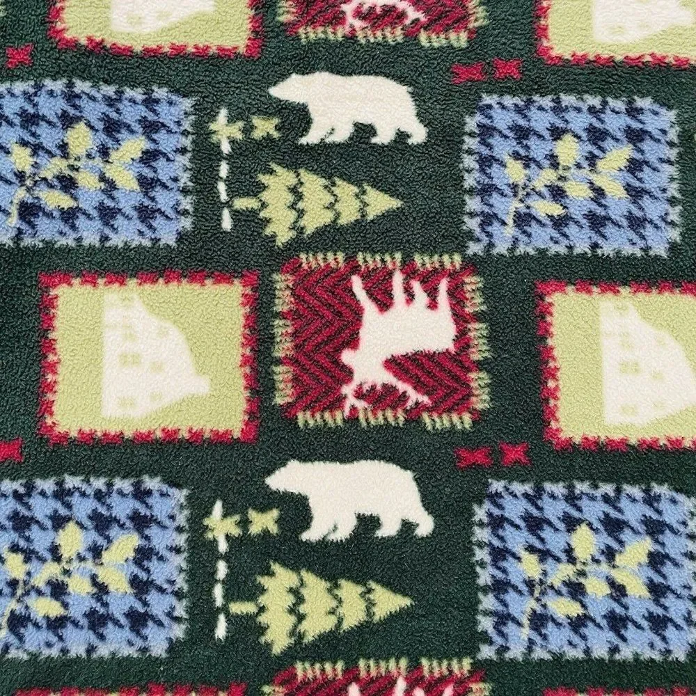 Handmade Fleece Blanket Hand Tied Large Throw 59